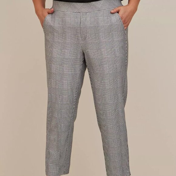 Pull-On Relaxed Taper Studio Luxe Ponte High-Rise Pant - Picture 1 of 3